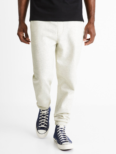 Celio Krémové pánské tepláky Celio Cobachin