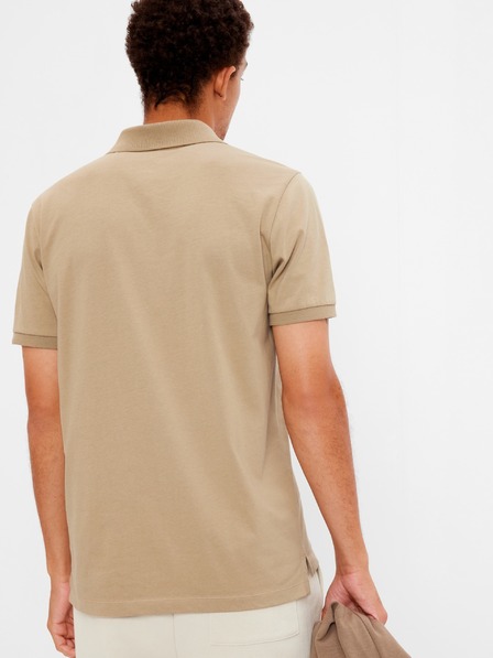 GAP Polo tričko logo jersey organic GAP