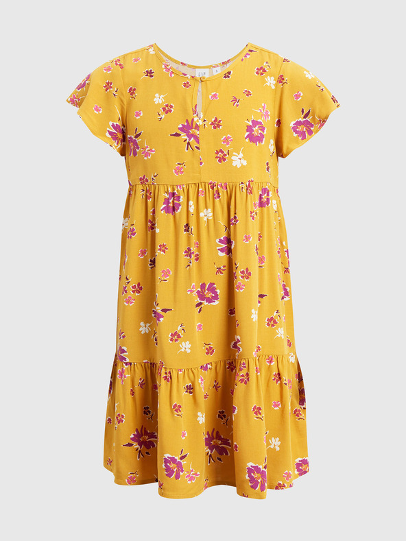 GAP Dětské volánové šaty floral GAP