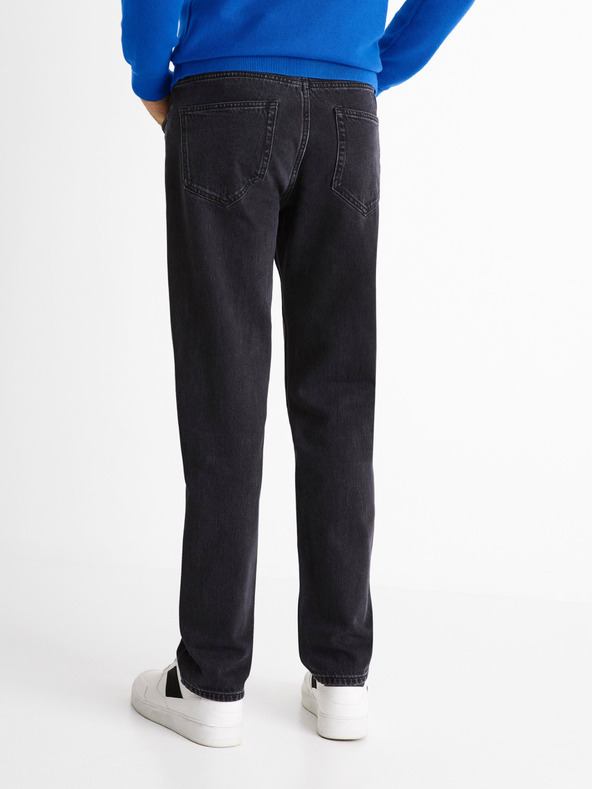 Celio Černé džíny loose fit Celio C75 Coback4