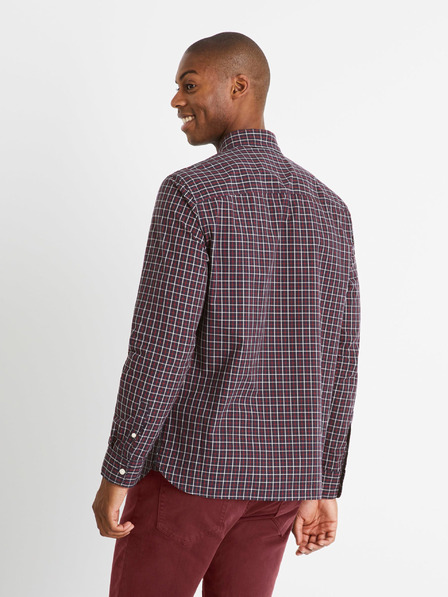 Celio Vínová kostkovaná košile regular Celio Carolo