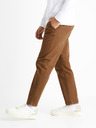 Celio Hnědé pánské kalhoty Celio Cochicrop