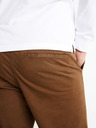 Celio Hnědé pánské kalhoty Celio Cochicrop