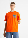 Celio Oranžové pánské tričko Celio University of Florida