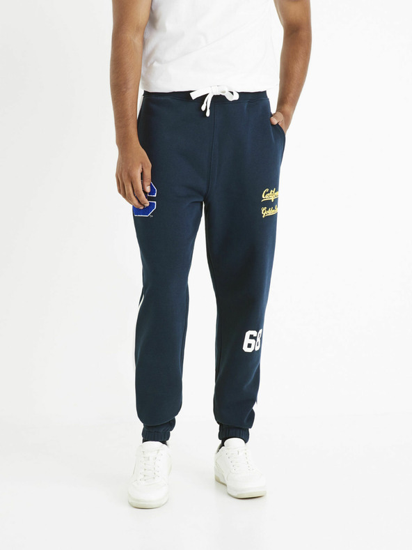 Celio Tmavě modré pánské tepláky Celio California Golden Bears