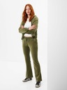 GAP Sametové tepláky flare mid rise GAP