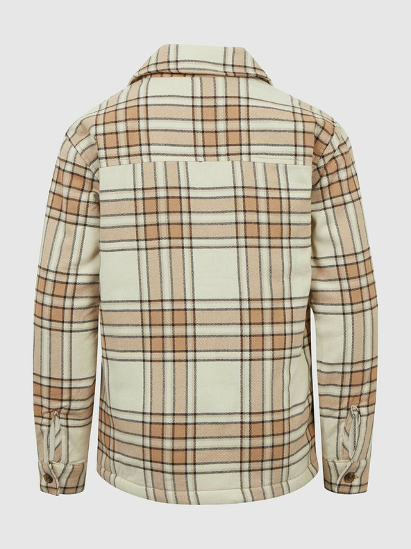 GAP Dětská kostkovaná košilová bunda GAP