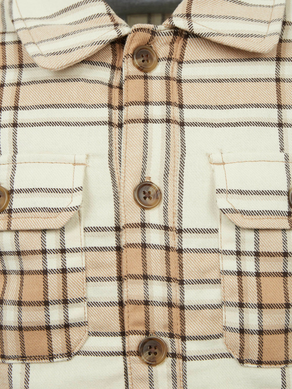 GAP Dětská kostkovaná košilová bunda GAP