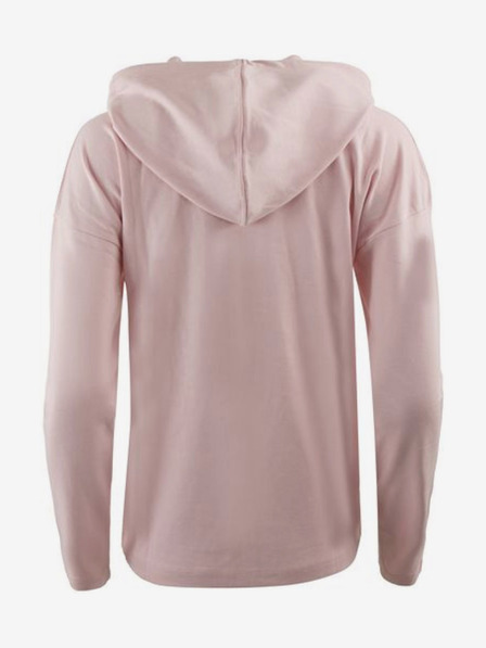 ALPINE PRO Růžová dámská mikina na zip s kapucí ALPINE PRO DEGREVA