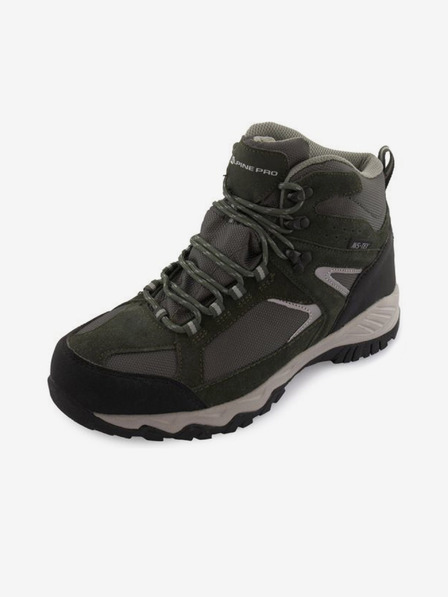 ALPINE PRO Šedo-zelená unisex outdoorová obuv ALPINE PRO ROMOOS