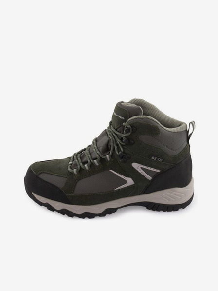 ALPINE PRO Šedo-zelená unisex outdoorová obuv ALPINE PRO ROMOOS