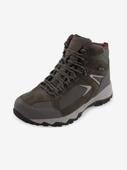 ALPINE PRO Šedo-zelená unisex outdoorová obuv ALPINE PRO ROMOOS
