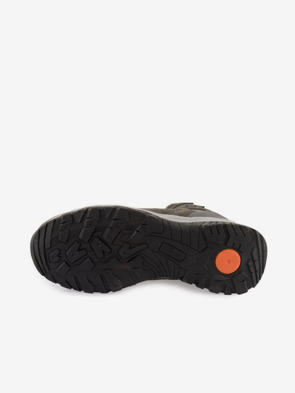 ALPINE PRO Šedo-zelená unisex outdoorová obuv ALPINE PRO ROMOOS