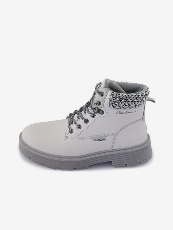 ALPINE PRO Šedé dámské kotníkové boty v semišové úpravě ALPINE PRO Lalia