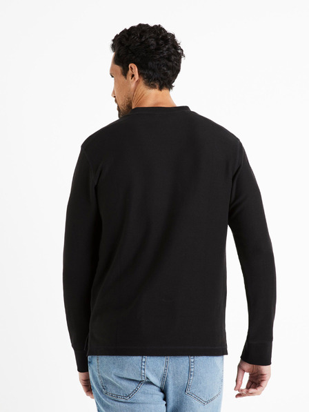 Celio Černé pánské tričko Celio Ceframe