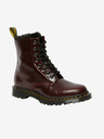 Dr. Martens Vínové kotníkové kožené boty Dr. Martens 1460 Serena 8 Eye
