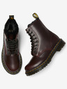 Dr. Martens Vínové kotníkové kožené boty Dr. Martens 1460 Serena 8 Eye