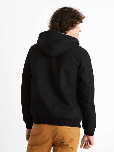 Celio Černá pánská bunda Celio Cuhoodie