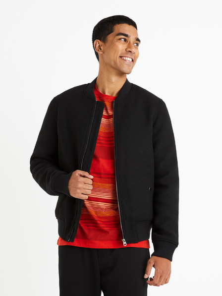 Celio Černý pánský bomber Celio Cubeauty