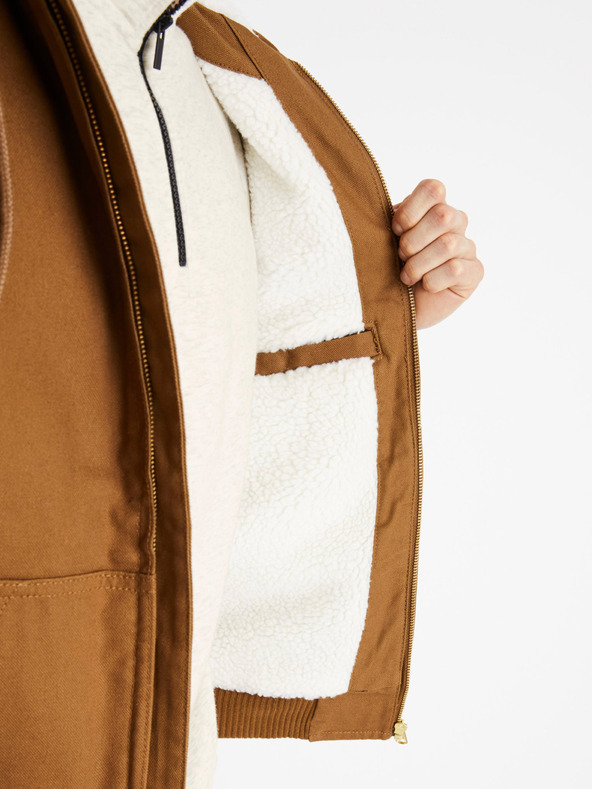 Celio Hnědá pánská bunda Celio Cuhoodie