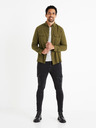 Celio Khaki pánská flanelová košile Celio Caoflacko
