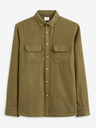 Celio Khaki pánská flanelová košile Celio Caoflacko
