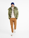 Celio Khaki pánská bunda s kapucí Celio Cuchunky