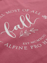 ALPINE PRO Tmavě růžové dámské tričko ALPINE PRO Allona