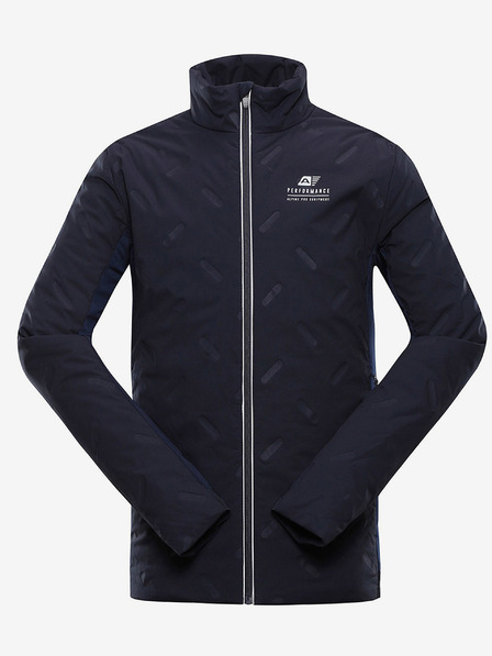 ALPINE PRO Tmavě modrá pánská outdoorová bunda s úpravou DWR ALPINE PRO Barit