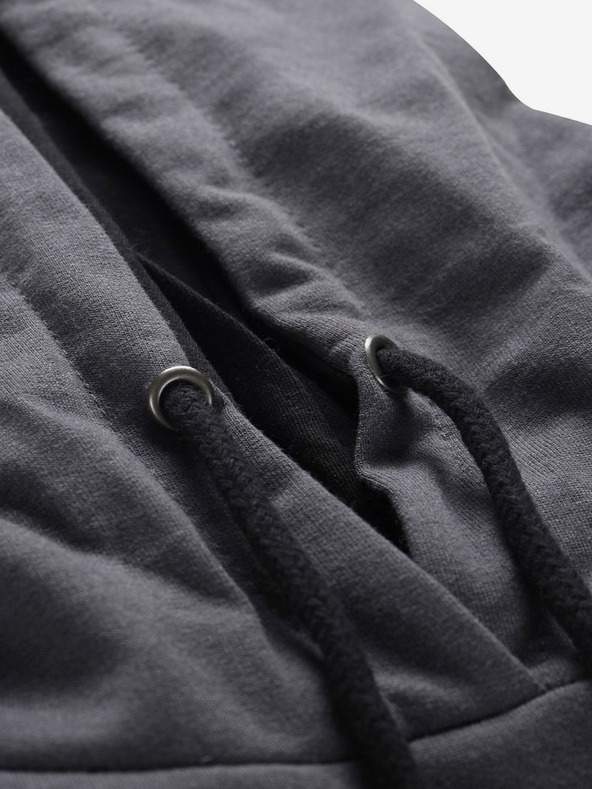 NAX Šedá dámská mikina s kapucí NAX Onoda