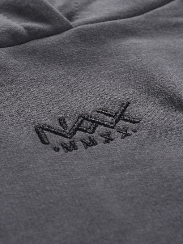 NAX Šedá dámská mikina s kapucí NAX Onoda