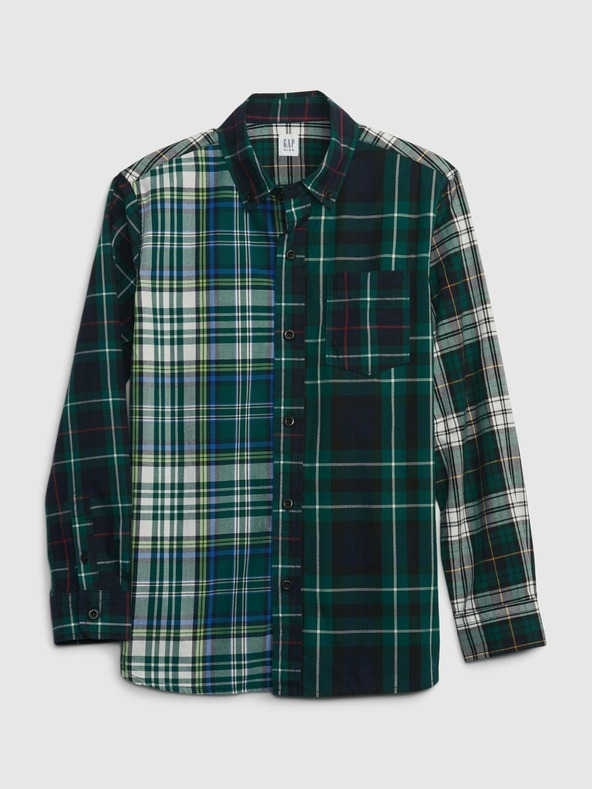 GAP Dětská kostkovaná košile GAP