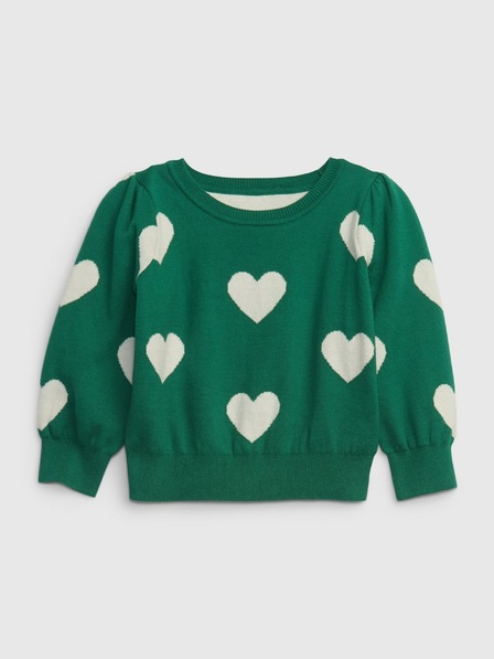 GAP Baby svetr se vzorem srdce