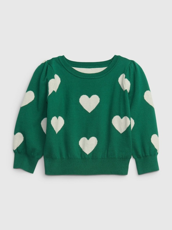 GAP Baby svetr se vzorem srdce