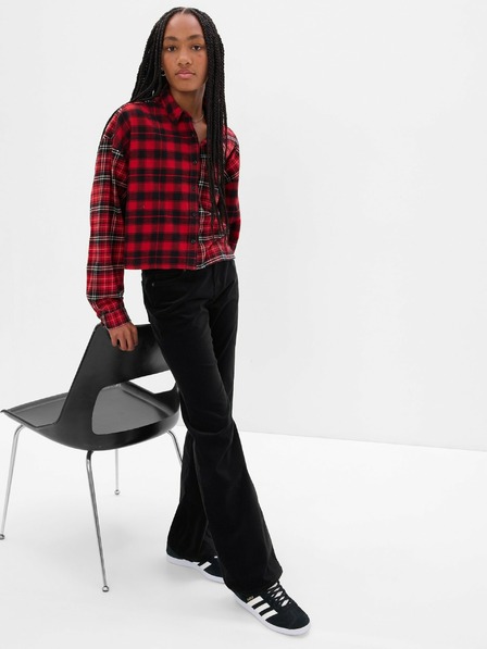 GAP Dětské sametové bootcut džíny GAP