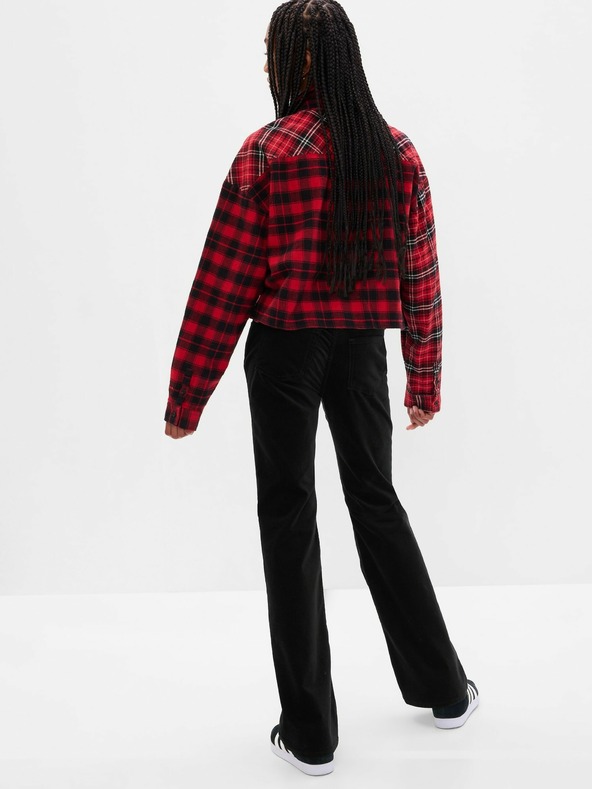 GAP Dětské sametové bootcut džíny GAP