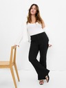 GAP Elegantní kalhoty flare high rise GAP