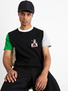 Celio Černé pánské tričko Celio Hunter & Hunter
