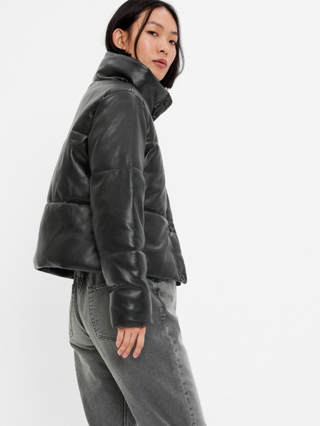 GAP Bunda z umělé kůže crop