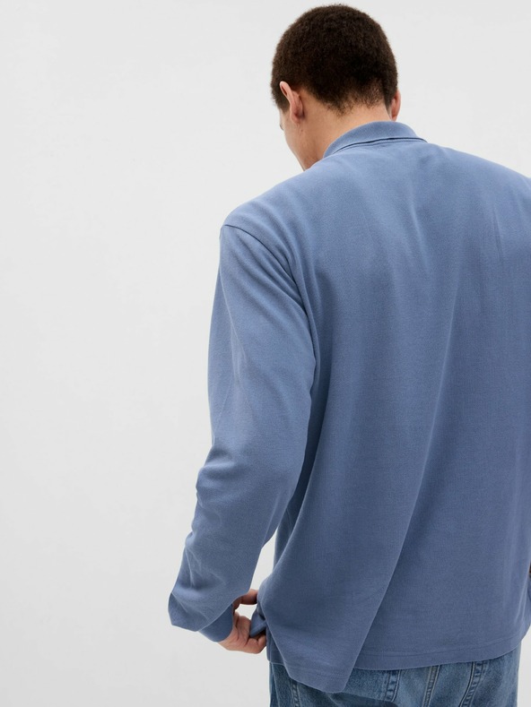 GAP Polo tričko pique dlouhý rukáv GAP