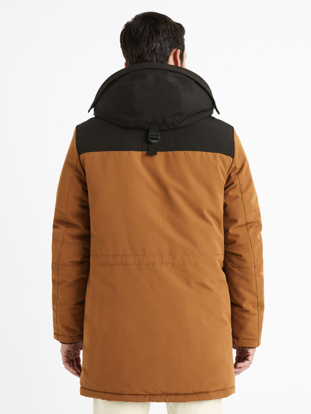 Celio Hnědá bunda parka Celio  Cubicol