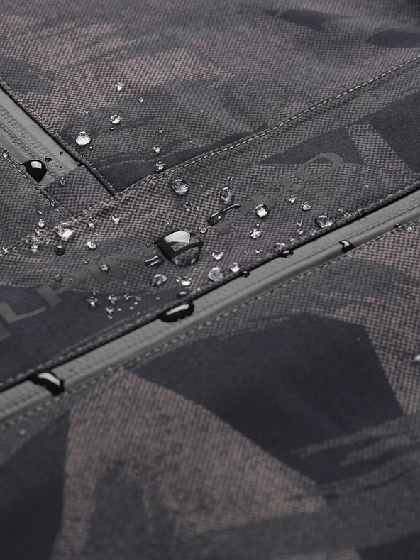 ALPINE PRO Tmavě šedá pánská vzorovaná bunda ALPINE PRO GIBB