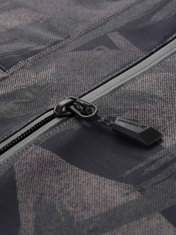 ALPINE PRO Tmavě šedá pánská vzorovaná bunda ALPINE PRO GIBB