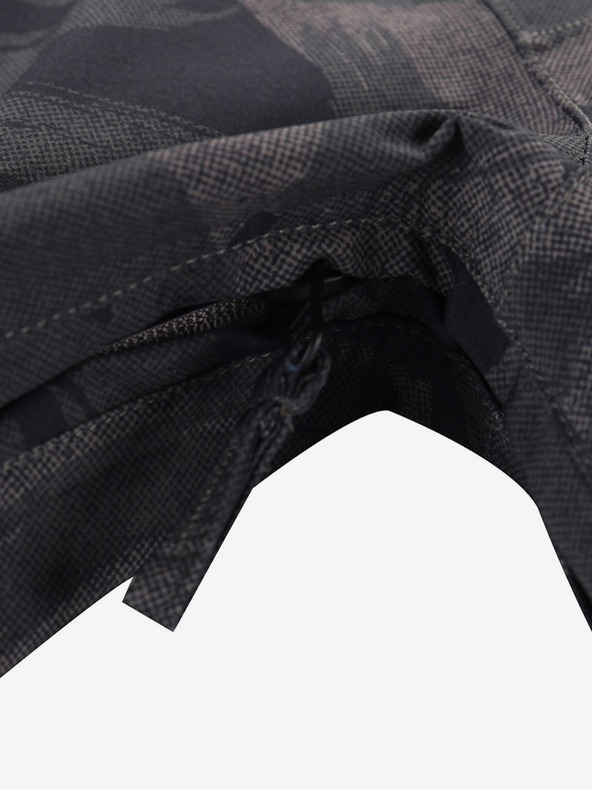 ALPINE PRO Tmavě šedá pánská vzorovaná bunda ALPINE PRO GIBB