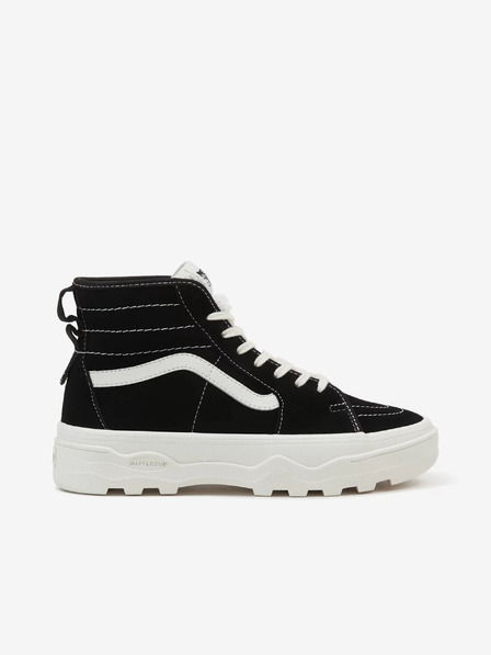 Vans Černé dámské kotníkové kožené tenisky VANS UA Sentry SK8-Hi