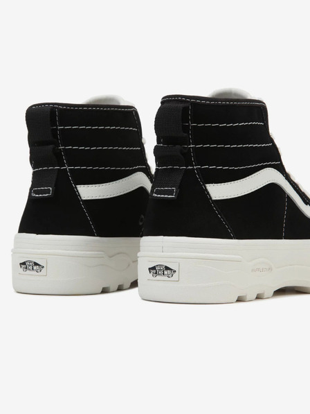 Vans Černé dámské kotníkové kožené tenisky VANS UA Sentry SK8-Hi