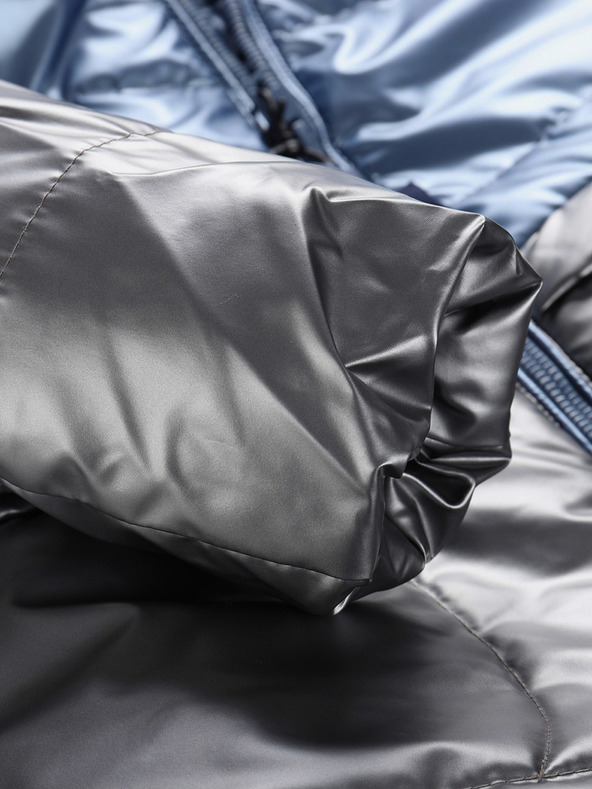 NAX Šedo-modrý holčičí kabát NAX FEREGO