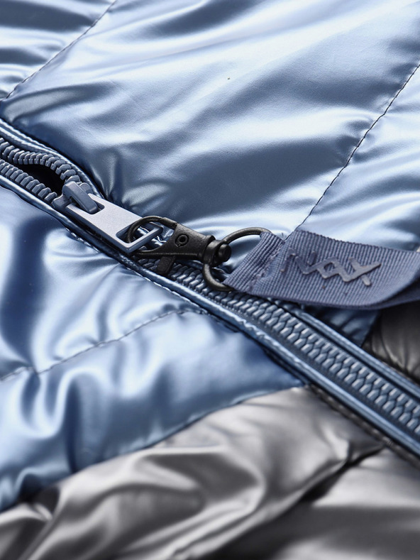 NAX Šedo-modrý holčičí kabát NAX FEREGO