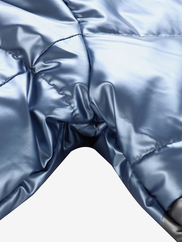 NAX Šedo-modrý holčičí kabát NAX FEREGO