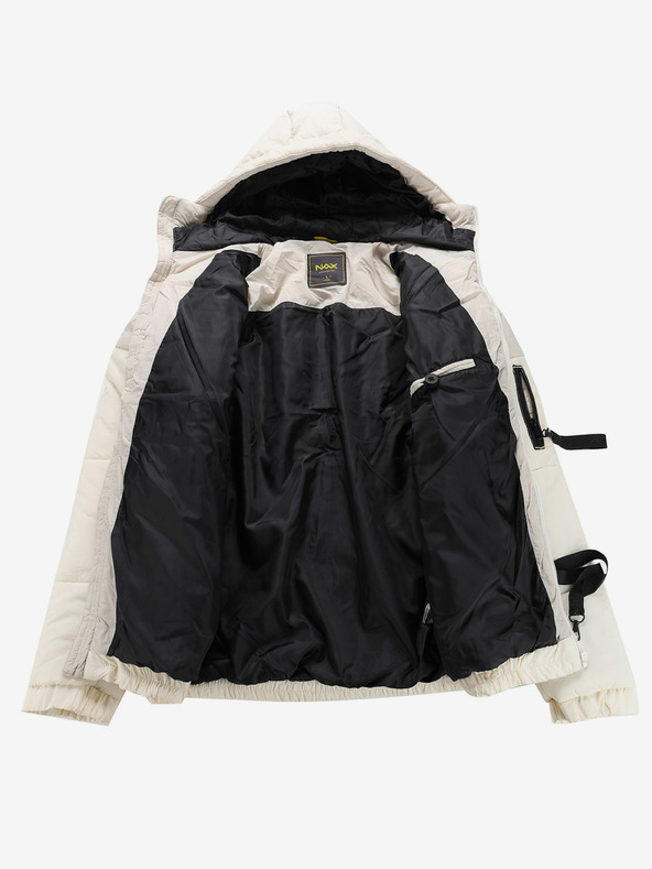 NAX Krémová pánská zimní bunda NAX MOREF